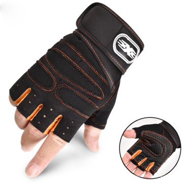 Wholesale Fashion High Quality Fitness Comfortable Half Finger Black Bicycle Gloves